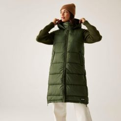 Ganella Damski wodoodporny turystyczny długofalowy kamizelka. Zielone kamizelki damskie Regatta, bez wzorów, bez kaptura. Za 329.99 zł.