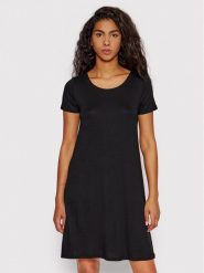 ONLY Sukienka letnia Bera 15131237 Czarny Regular Fit. Czarne sukienki damskie Only, bez wzorów, z wiskozy, bez ramiączek. Za 79.99 zł.