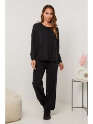 Soft Cashmere 2-częściowy zestaw w kolorze czarnym rozmiar: 34/36. Czarne swetry klasyczne damskie Soft Cashmere, z kaszmiru, bez kołnierzyka. Za 136.13 zł.