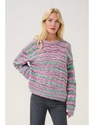 Kaffe Sweter "Rosena" w kolorze fioletowym rozmiar: M. Różowe swetry klasyczne damskie Kaffe, m, z wełny, bez kołnierzyka. Za 214.70 zł.