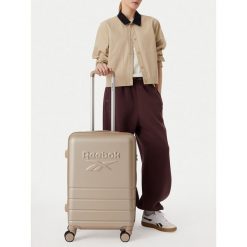 Walizka średnia Reebok. Brązowe walizki Reebok, bez wzorów, średnie. Za 269.99 zł.