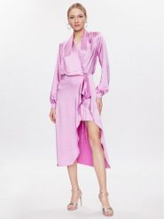 Pinko Sukienka codzienna 100295 Z345 Fioletowy Regular Fit. Fioletowe sukienki damskie Pinko, bez wzorów, z syntetyku, bez ramiączek. Za 889.99 zł.