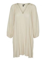 Vero Moda Tunika "Lova" w kolorze beżowym rozmiar: M. Brązowe tuniki damskie Vero Moda, m, bez wzorów, z wiskozy, bez kołnierzyka, bez ramiączek. Za 52.67 zł.