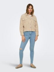 ONLY Kurtka przejściowa w kolorze beżowym rozmiar: XL. Brązowe kurtki damskie Only, xl, bez wzorów, bez kaptura. Za 150.95 zł.