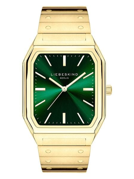 Liebeskind Zegarek kwarcowy w kolorze złoto-zielonym rozmiar: onesize. Zielone, analogowe zegarki damskie Liebeskind, ze stali. Za 459.04 zł.