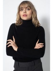 Perfect Cashmere Kaszmirowy golf "Ashley" w kolorze czarnym rozmiar: M. Czarne golfy damskie Perfect Cashmere, m, bez wzorów, z kaszmiru, bez ramiączek. Za 251.53 zł.