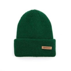 Czapka SINNER Maka Beanie, zielona. Zielone czapki damskie SINNER, na zimę, bez wzorów. Za 230.00 zł.