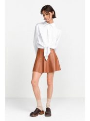 Rich&Royal Spódnica w kolorze jasnobrązowym rozmiar: 34. Brązowe spódnice damskie Rich&Royal, bez wzorów, ze skóry, mini. Za 202.03 zł.