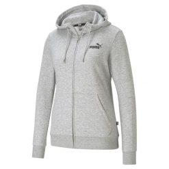 Bluza sportowa damska Puma B23605. Czarne bluzy damskie Puma, na jesień, m, bez wzorów, z bawełny, z kapturem. Za 318.40 zł.