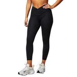 Legginsy 7/8 wysoki stan krzyżowane damskie Fabletics Oasis. Czarne legginsy damskie FABLETICS, xl, bez wzorów, z materiału. Za 361.35 zł.