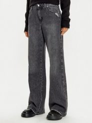 Haveone Jeansy PLS-M025 Szary Wide Leg. Szare jeansy damskie Haveone. Za 489.99 zł.