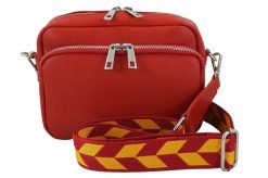 Listonoszka skórzana BARBERINI'S 944-13 czerwona. Czerwone shopper bag Barberinis, bez wzorów, ze skóry, bez dodatków. Za 239.99 zł.