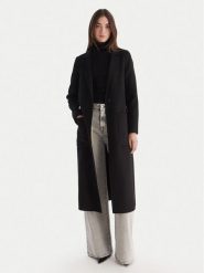 ViCOLO Płaszcz wełniany TF0002 Czarny Regular Fit. Czarne płaszcze damskie ViCOLO, na zimę, s, bez wzorów, z syntetyku, bez kaptura. Za 1,179.00 zł.