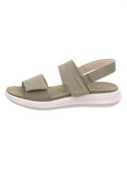 Legero Skórzane sandały "Ella" w kolorze khaki rozmiar: 37. Brązowe sandały damskie Legero, bez wzorów, z otwartym noskiem, bez obcasa, bez zapięcia. Za 214.19 zł.