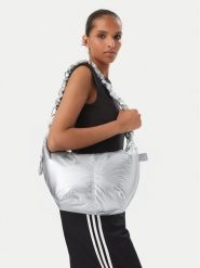 Adidas Torebka Metal Shoulder Bag KH4502 Srebrny. Szare torebki klasyczne damskie Adidas, ze skóry, bez dodatków. Za 149.99 zł.