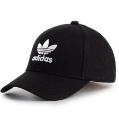 Czapka z daszkiem adidas. Czarne czapki z daszkiem damskie Adidas, bez wzorów. Za 89.99 zł.
