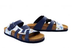 DR. BRINKMANN 700554-51 bleu, klapki damskie. Niebieskie klapki damskie Dr. Brinkmann, bez wzorów, bez obcasa, bez zapięcia. Za 184.90 zł.