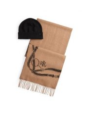 LAUREN RALPH LAUREN Zestaw Szalik i Czapka LAUREN RALPH LAUREN-454P04494001 Beżowy. Brązowe szaliki damskie Lauren Ralph Lauren, bez wzorów, z materiału. Za 739.99 zł.