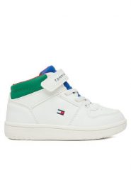 Tommy Hilfiger Sneakersy T1X9-34347-1355 M Biały. Białe buty sportowe chłopięce Tommy Hilfiger, ze skóry, bez zapięcia. Za 349.99 zł.