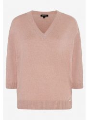 More & More Sweter w kolorze jasnoróżowym rozmiar: 44. Różowe swetry klasyczne damskie More & More, ze splotem, bez kołnierzyka. Za 114.45 zł.