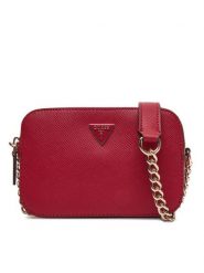Guess Torebka 176307 Czerwony. Czerwone torebki wieczorowe damskie Guess, z aplikacjami, ze skóry, bez dodatków. Za 399.99 zł.