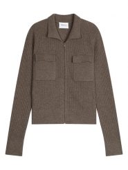 Perfect Cashmere Kaszmirowy kardigan "Sara" w kolorze szarobrązowym rozmiar: XXL. Brązowe kardigany damskie Perfect Cashmere, xxl, bez wzorów, z kaszmiru. Za 630.99 zł.