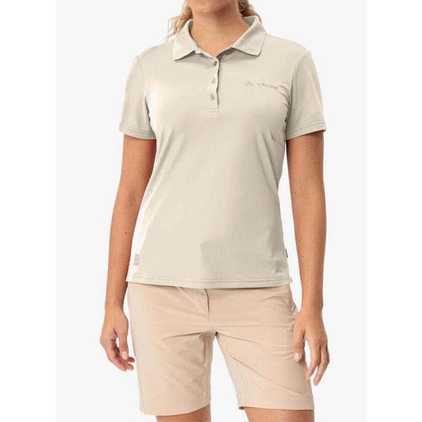 Koszulka damska Vaude Essential Polo Shirt. Brązowe koszulki sportowe damskie Vaude, bez wzorów, bez ramiączek. Za 193.99 zł.