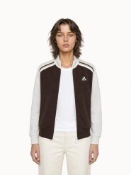 Damska bluza z zamkiem błyskawicznym Le Coq Sportif Heritage. Brązowe bluzy damskie le coq sportif, l, bez wzorów, z materiału, bez kaptura. Za 384.50 zł.