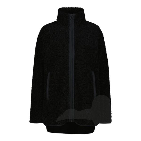 Bluza polarowa damska CMP 35P3846 Long Teddy Highloft. Czarne bluzy damskie CMP, bez wzorów, z materiału, bez kaptura. Za 359.99 zł.