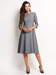 Awama Sukienka w kolorze szarym rozmiar: L. Szare sukienki damskie Awama, bez wzorów, bez ramiączek. Za 105.63 zł.