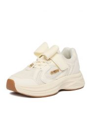 Guess Sneakersy CEO-BIC29275JJKF3GG Écru. Buty sportowe dziewczęce Guess, z aplikacjami, z materiału, bez zapięcia. Za 199.99 zł.