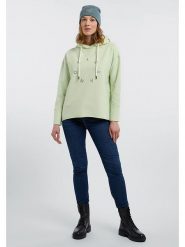 ELBSAND Bluza "Daris" w kolorze zielonym rozmiar: S. Zielone bluzy damskie ELBSAND, s, bez wzorów, z kapturem. Za 140.53 zł.