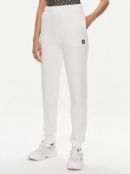 Hugo Spodnie dresowe Nelfinia 50522417 Biały Regular Fit. Białe spodnie dresowe damskie Hugo, xl, bez wzorów, z bawełny. Za 309.99 zł.