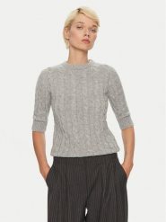 2NDDAY Sweter Natal 2245343456 Szary Slim Fit. Szare swetry klasyczne damskie 2NDDAY, m, z bawełny, bez kołnierzyka. Za 419.99 zł.