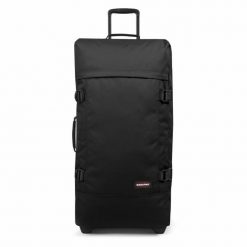 Dorosły Walizka Na Kółkach Eastpak Tranverz. Czarne walizki Eastpak, bez wzorów, z poliesteru. Za 742.50 zł.