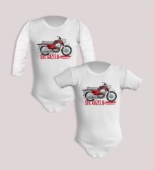 SHL M17 Gazela — body (Rozmiar: 6M; Długość rękawa: długi; Rodzaj nadruku: SHL M17 Gazela). Żółte body niemowlęce nikiniki, bez wzorów, z bawełny, bez kołnierzyka, bez ramiączek. Za 59.00 zł.