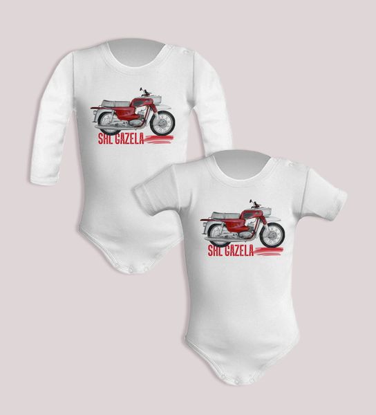 SHL M17 Gazela — body (Rozmiar: 3M; Długość rękawa: długi; Rodzaj nadruku: SHL M17 Gazela). Żółte body niemowlęce nikiniki, bez wzorów, z bawełny, bez kołnierzyka, bez ramiączek. Za 59.00 zł.