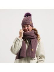 TRAVELIN' Szal w kolorze fioletowym rozmiar: onesize. Różowe szaliki damskie Travelin', bez wzorów, z materiału. Za 173.99 zł.