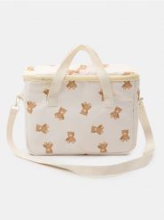 Torba na wózek w misie - kremowy. Białe akcesoria do wózków Sinsay. Za 39.99 zł.