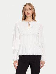 Marciano Guess Bluzka 5BGH13 7390A Biały Regular Fit. Białe bluzki damskie Marciano Guess, z aplikacjami, z lyocellu, bez kołnierzyka, bez ramiączek. Za 659.99 zł.