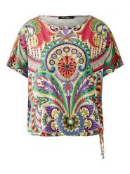 Miss Lagotte Koszulka ze wzorem rozmiar: 38. Bluzki damskie Miss Lagotte, bez wzorów, bez kołnierzyka, bez ramiączek. Za 153.71 zł.