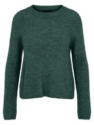 Pieces Sweter w kolorze ciemnozielonym rozmiar: XL. Zielone swetry klasyczne damskie Pieces, xl, bez kołnierzyka. Za 84.45 zł.