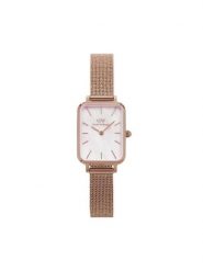 Daniel Wellington Zegarek Quadro Pressed DW00100510 Złoty. Żółte, analogowe zegarki damskie Daniel Wellington, złote. Za 659.99 zł.