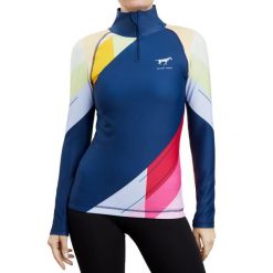 Bluza jeździecka GALOP WEAR Crazy Colors. Brązowe bluzy damskie GALOP WEAR, l, bez wzorów, z lycry, bez kaptura. Za 360.05 zł.
