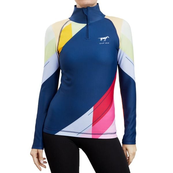 Bluza jeździecka GALOP WEAR Crazy Colors. Brązowe bluzy damskie GALOP WEAR, l, bez wzorów, z lycry, bez kaptura. Za 379.00 zł.