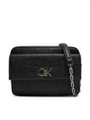 Calvin Klein Torebka Ck Pocket Camera Bag_Tex K60K613239 Czarny. Czarne torebki wieczorowe damskie Calvin Klein, bez wzorów, ze skóry, bez dodatków. Za 319.99 zł.
