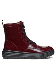 Geox Kozaki J Phaolae Girl J46ETA 000HH C7357 M Bordowy. Czerwone kozaki dziewczęce Geox, bez wzorów, ze skóry, bez obcasa, bez zapięcia. Za 379.99 zł.