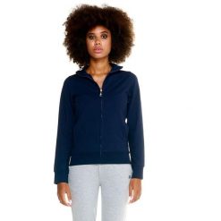 Damska bluza Leone Basic z zamkiem błyskawicznym na całej długości. Niebieskie bluzy damskie LEONE 1947 APPAREL, l, bez wzorów, z tkaniny, bez kaptura. W wyprzedaży za 167.70 zł.