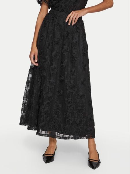 Vila Spódnica tiulowa Dahla 14100489 Czarny Regular Fit. Czarne spódnice damskie Vila, bez wzorów, z syntetyku, midi. Za 159.99 zł.