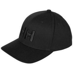 Czapka z daszkiem Helly Hansen Brand. Czarne czapki z daszkiem damskie Helly Hansen, bez wzorów, z bawełny. Za 225.50 zł.